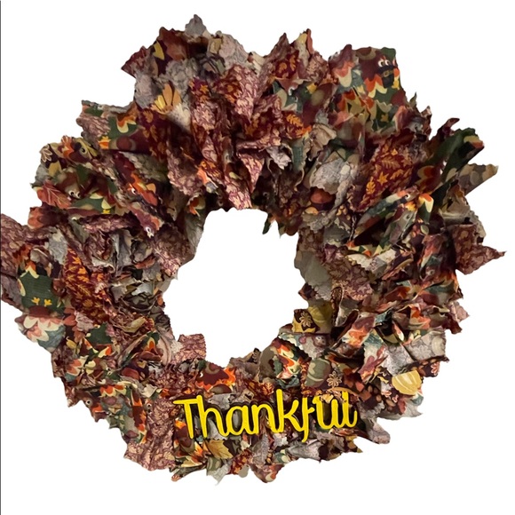 Thankful Wreath - Fall Theme - Thanksgiving?Wreath-New-Handmade - Picture 2 of 2